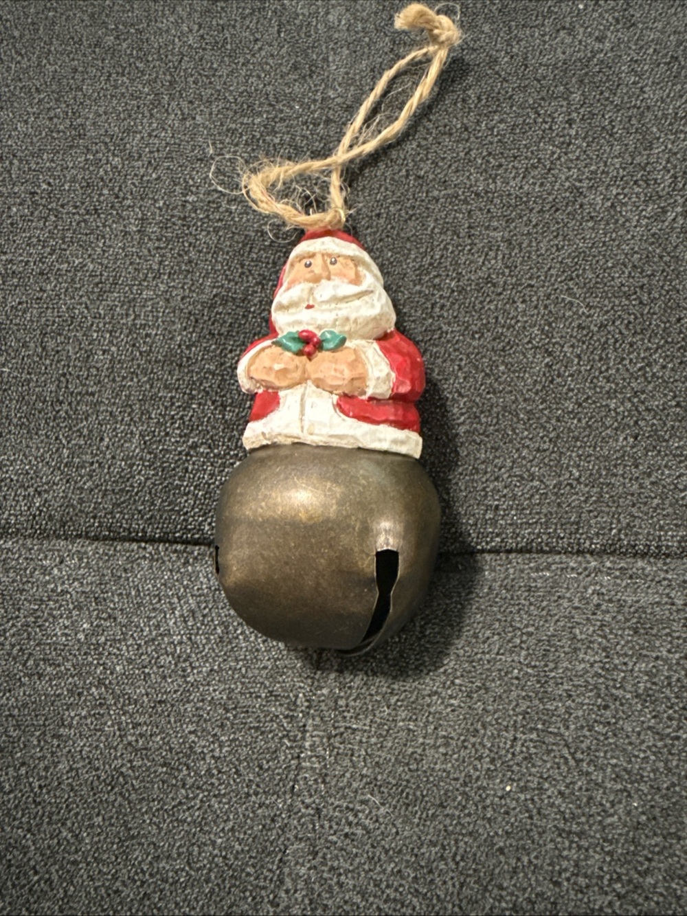 Red Santa Bell Ornament EW-Eddie Walker- Holiday Home Decor